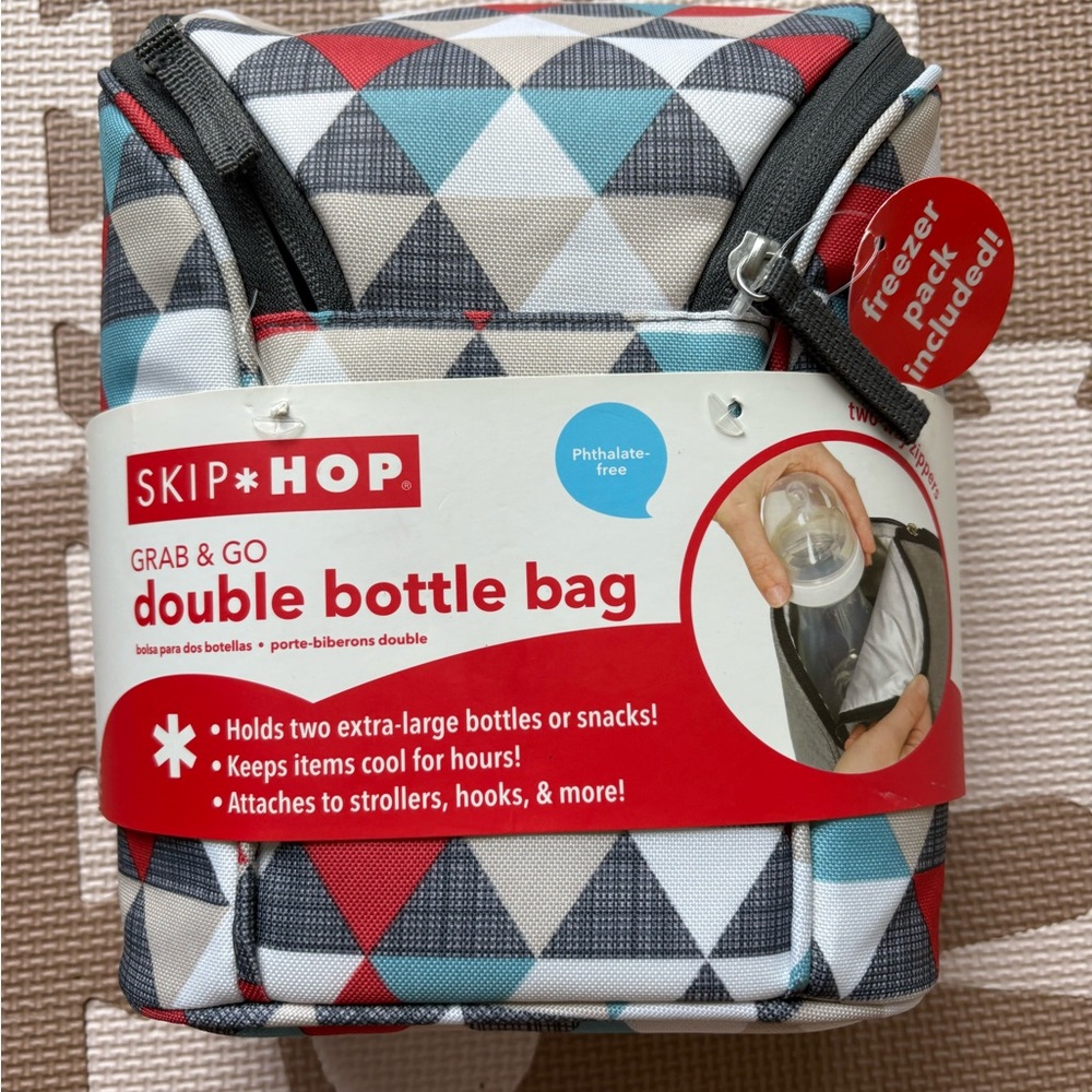 Skip Hop Insulated Bottle Bag with Gel Pack